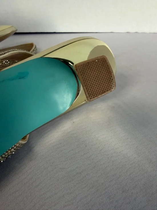 Betsey Johnson Champagne Embellished Slingback Pumps - Picture 8 of 11